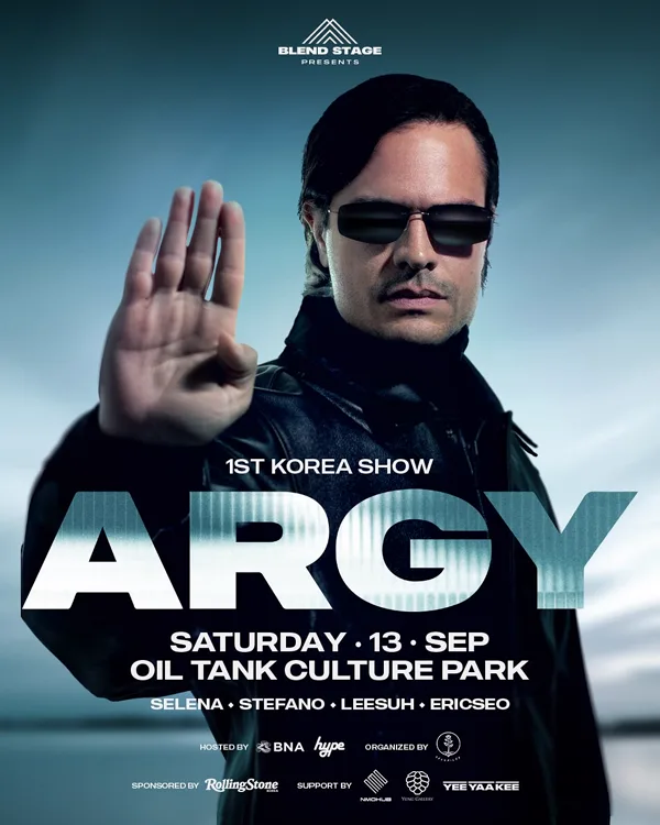 ARGY 1ST KOREA SHOW 문화비축기지 공연 포스터