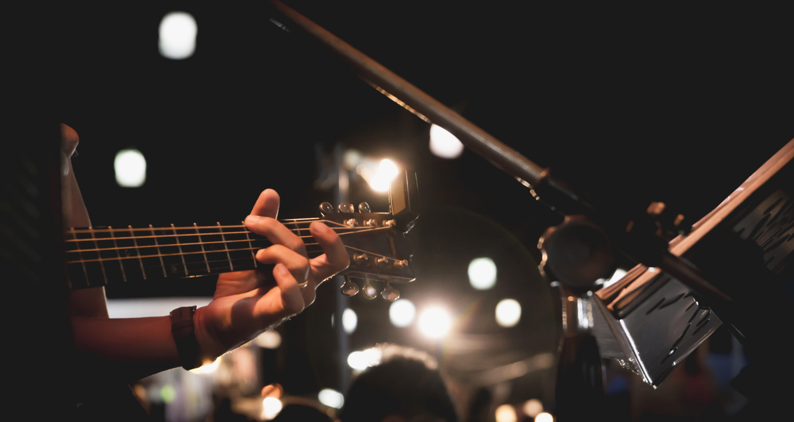 Guitarist on stage